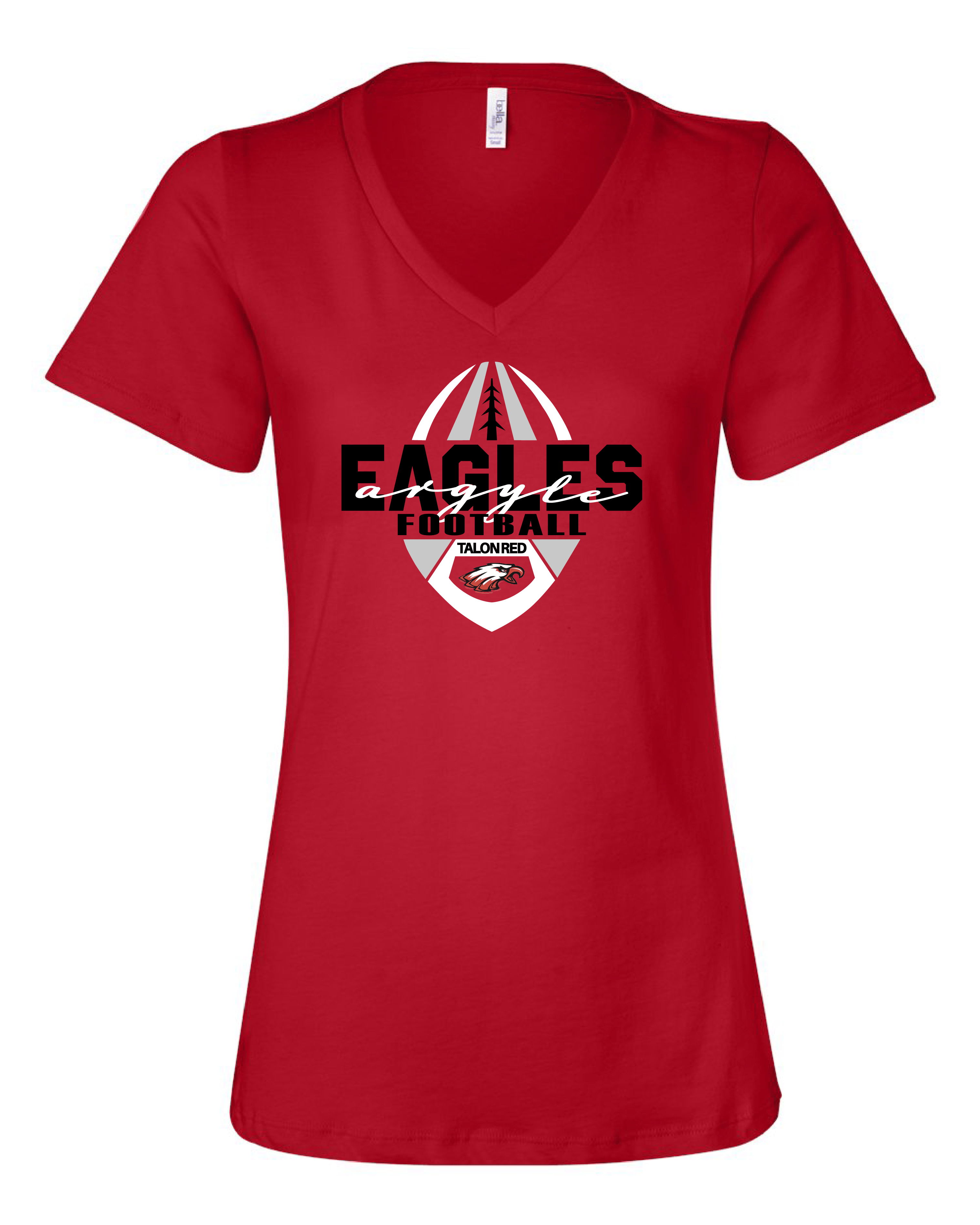 Ladies' Talon RED Relaxed V-Neck Tee
