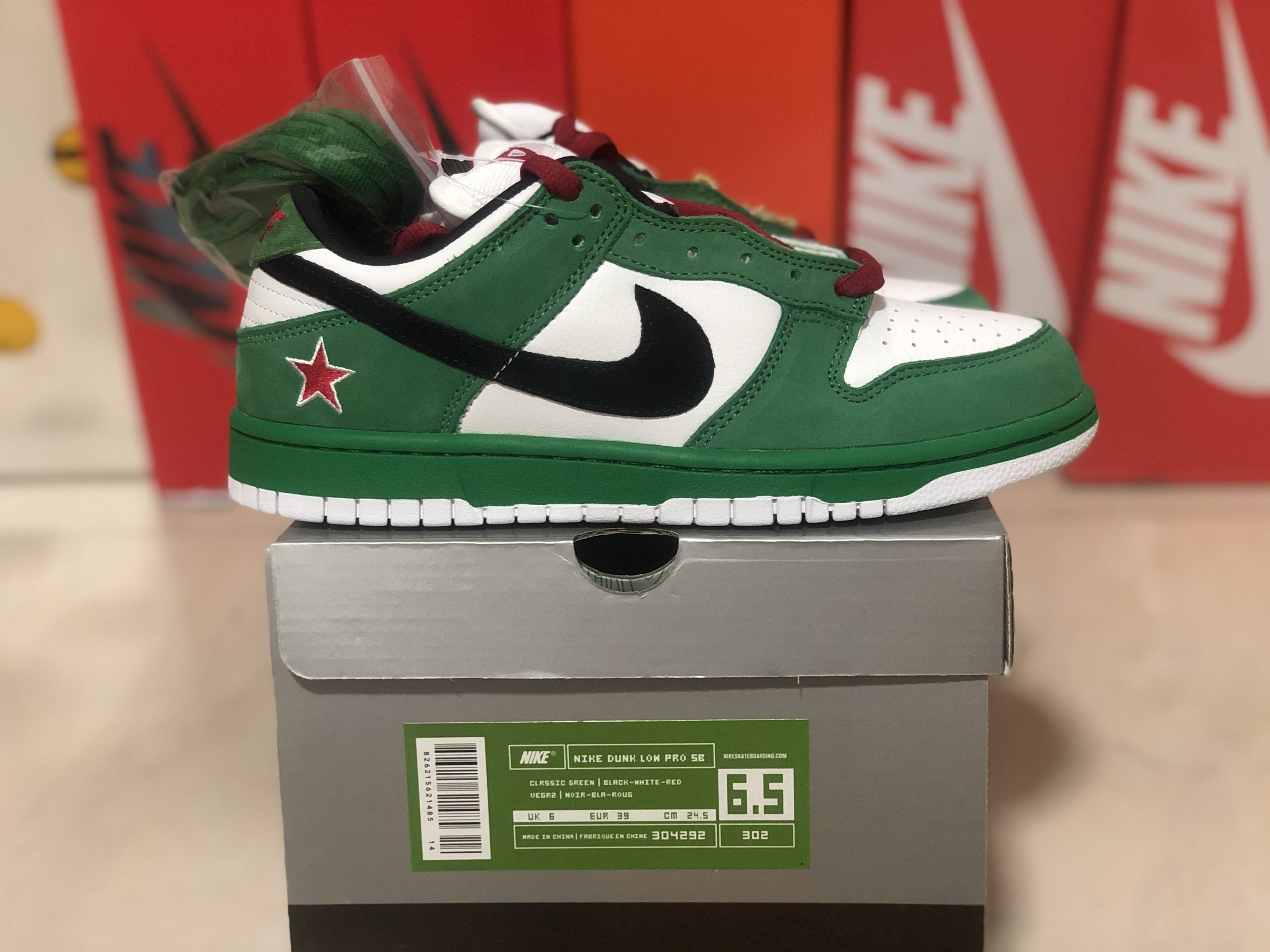 Nike Dunk SB Low “Heineken” – Rocket Sneakers Store