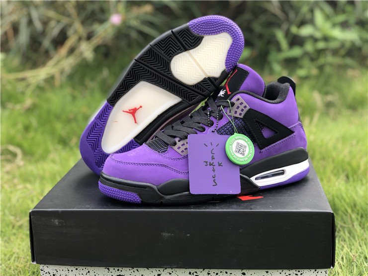 Jordan 4 Retro Travis Scott “Purple” – Rocket Sneakers Store