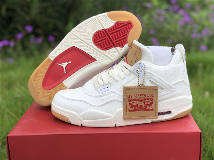 Jordan 4 Retro “Levi's White” – Rocket Sneakers Store