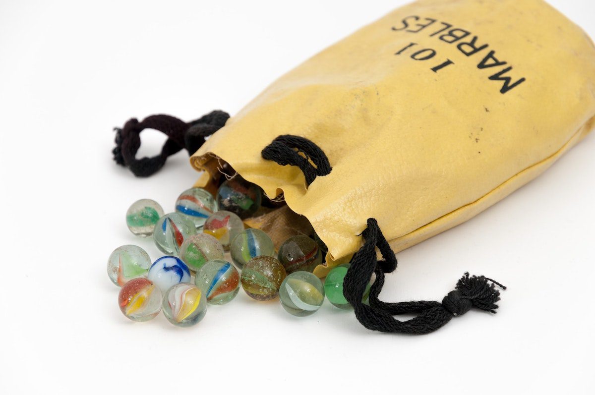 a bag of marbles
