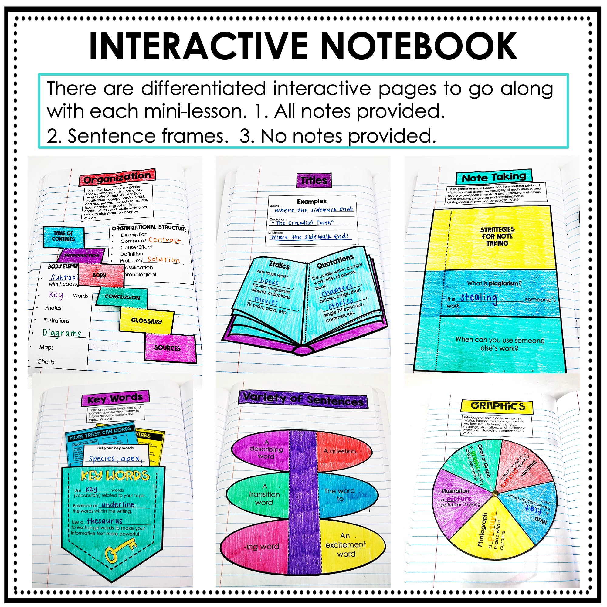 7th Grade Printable Informative Writing Unit - Image 8