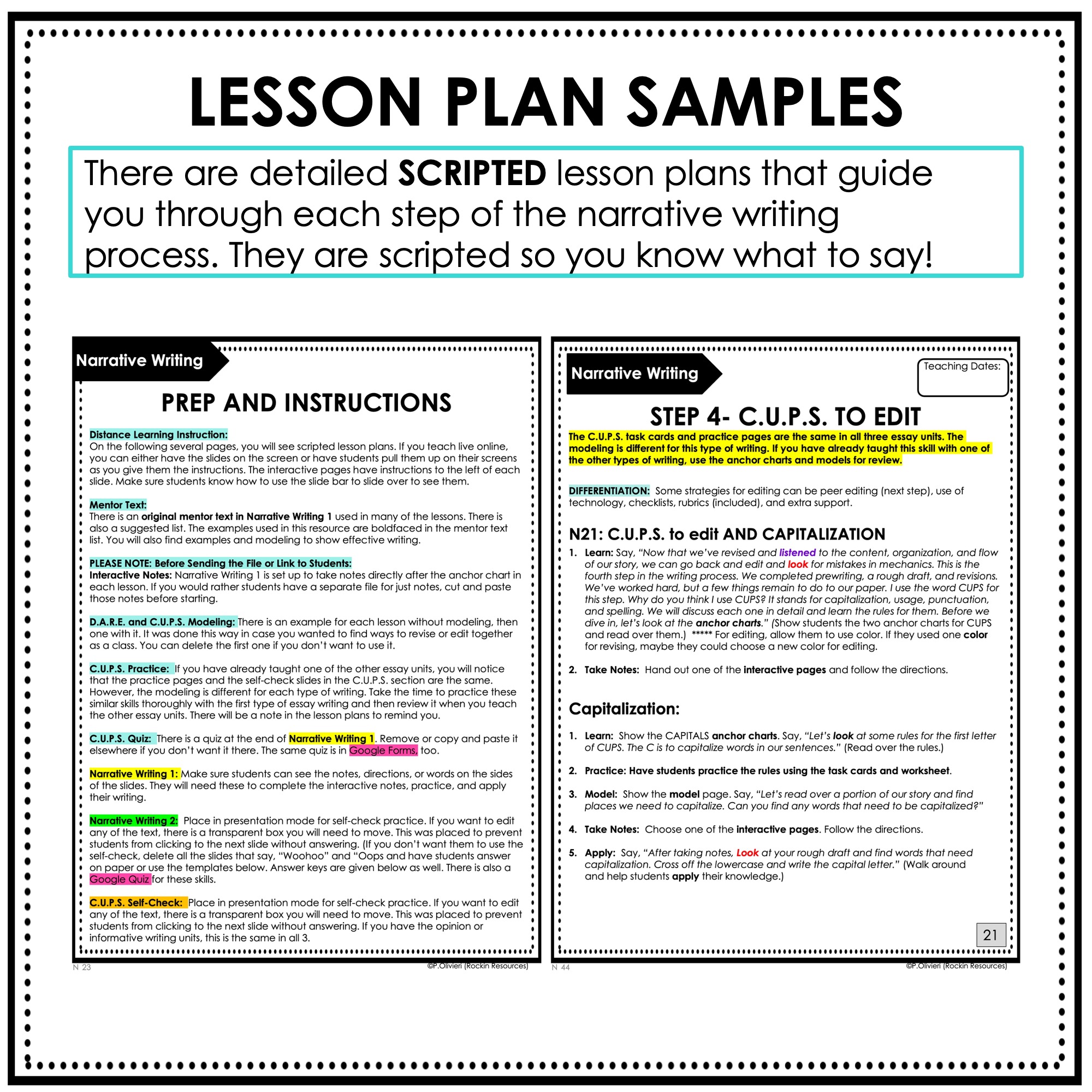 8th Grade Narrative Writing - Printable Version - Middle School - Model Lessons - Image 5