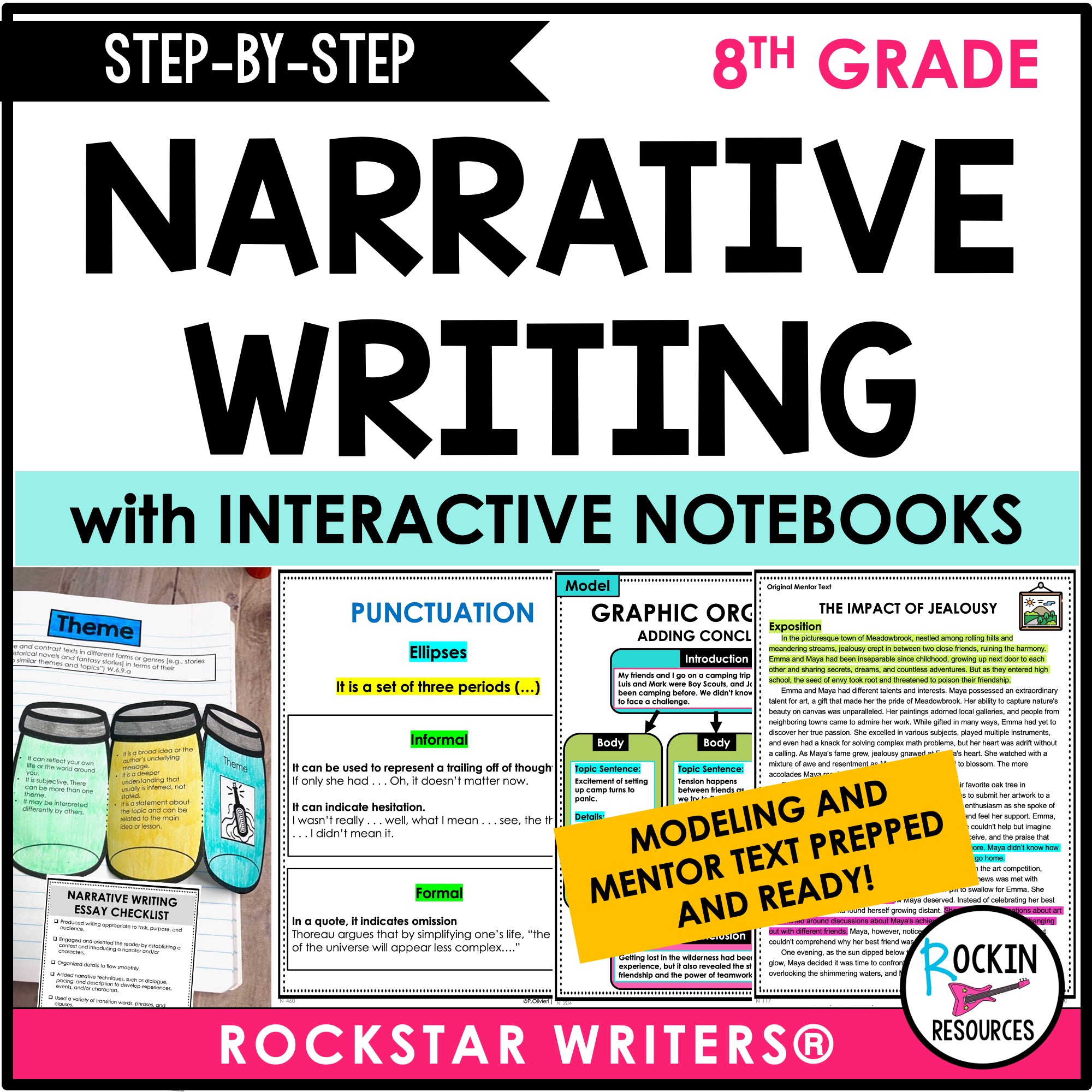 8th Grade Narrative Writing - Printable Version - Middle School - Model Lessons