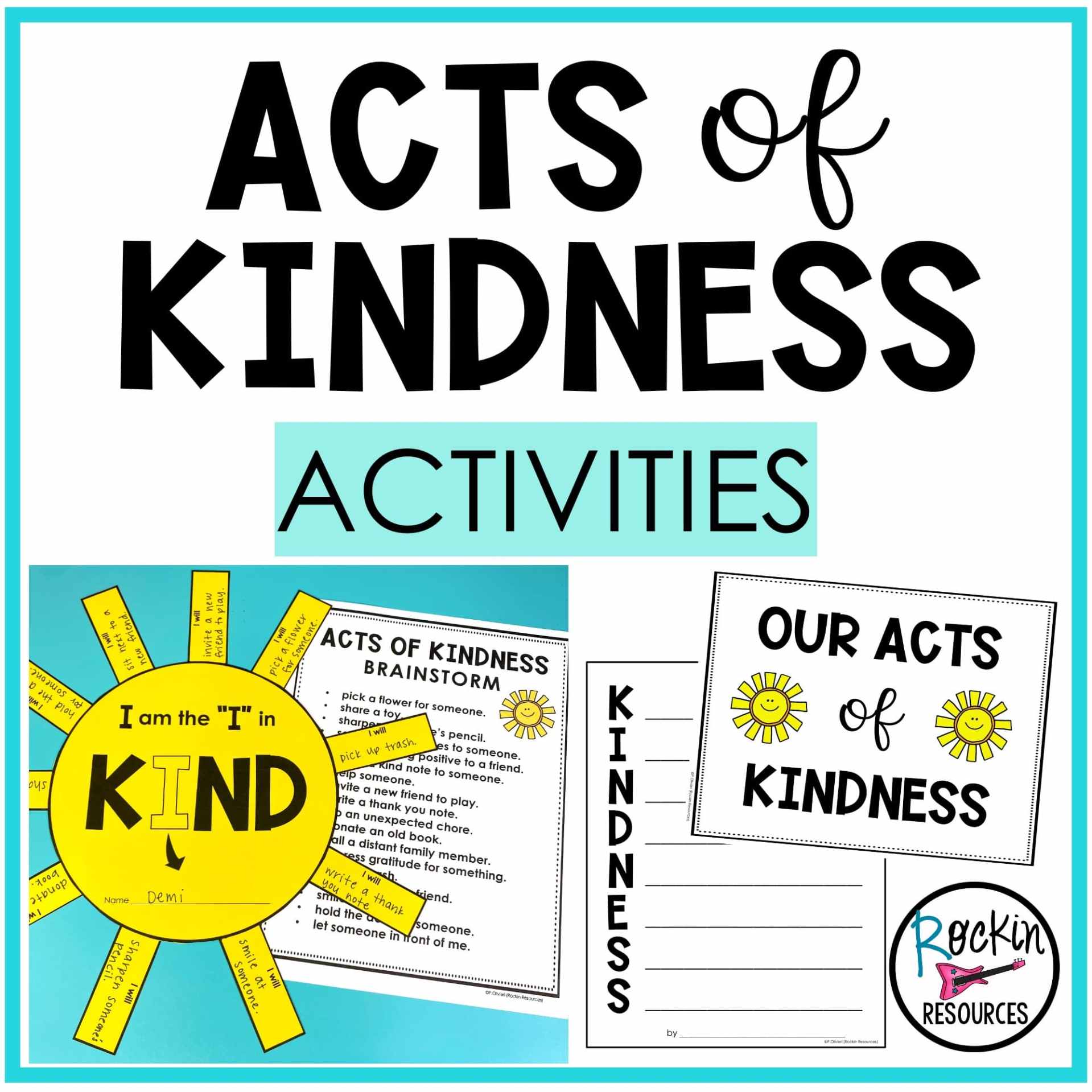 ACT OF KINDNESS ACTIVITIES | WORLD KINDNESS DAY | BE KIND - Rockin ...
