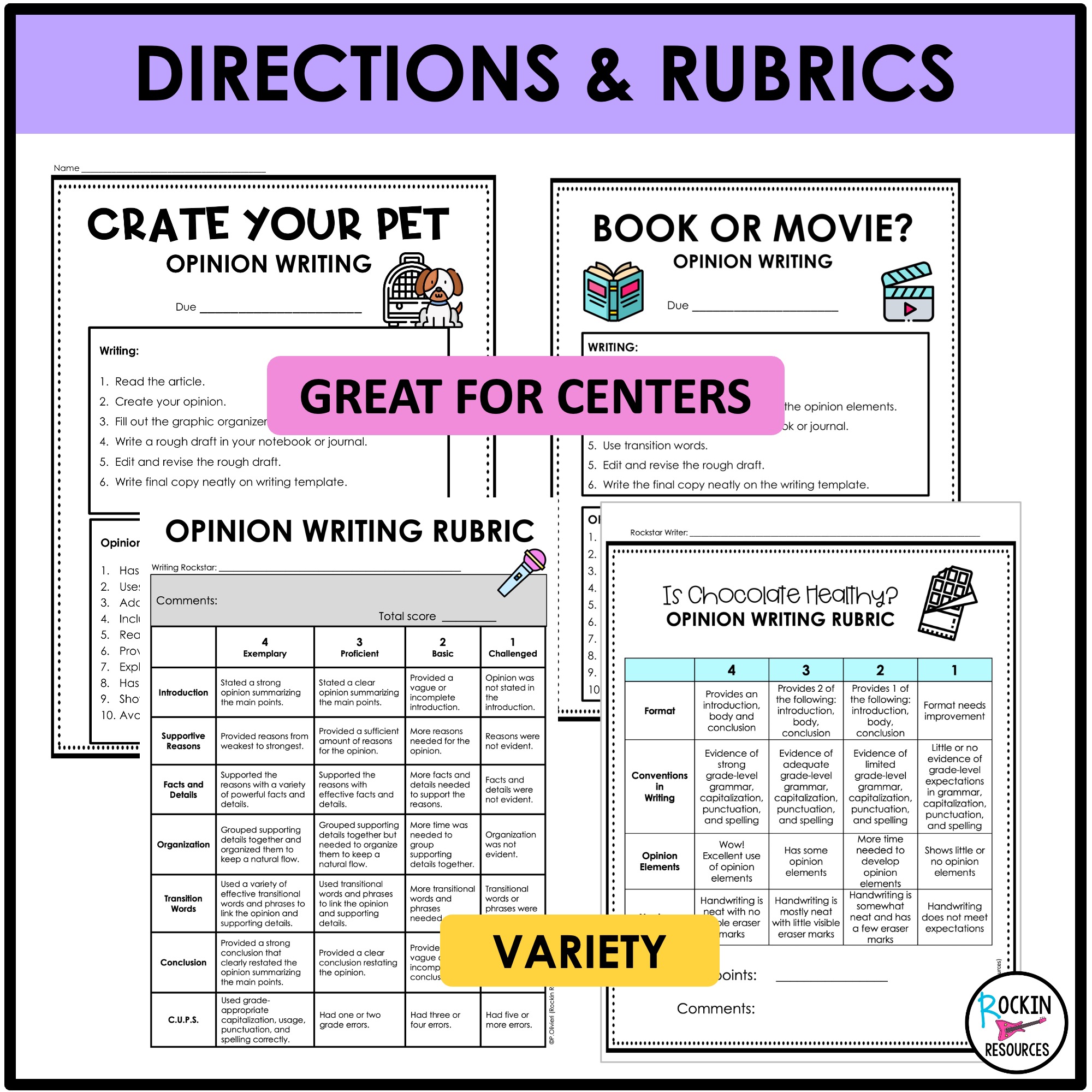 Opinion Writing Prompts Bundle - Image 3