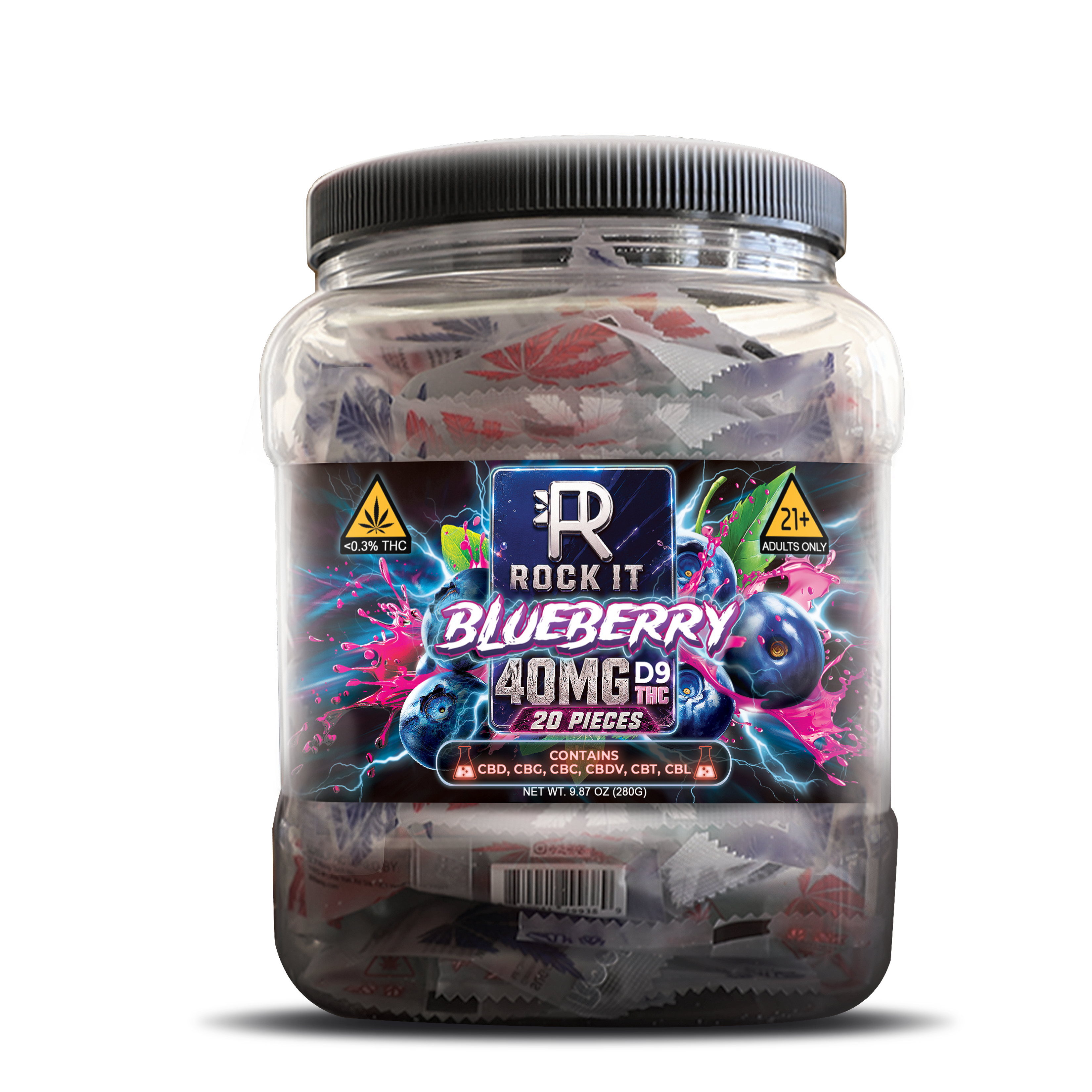 40MG Blueberry Delta 9 (20 Count)