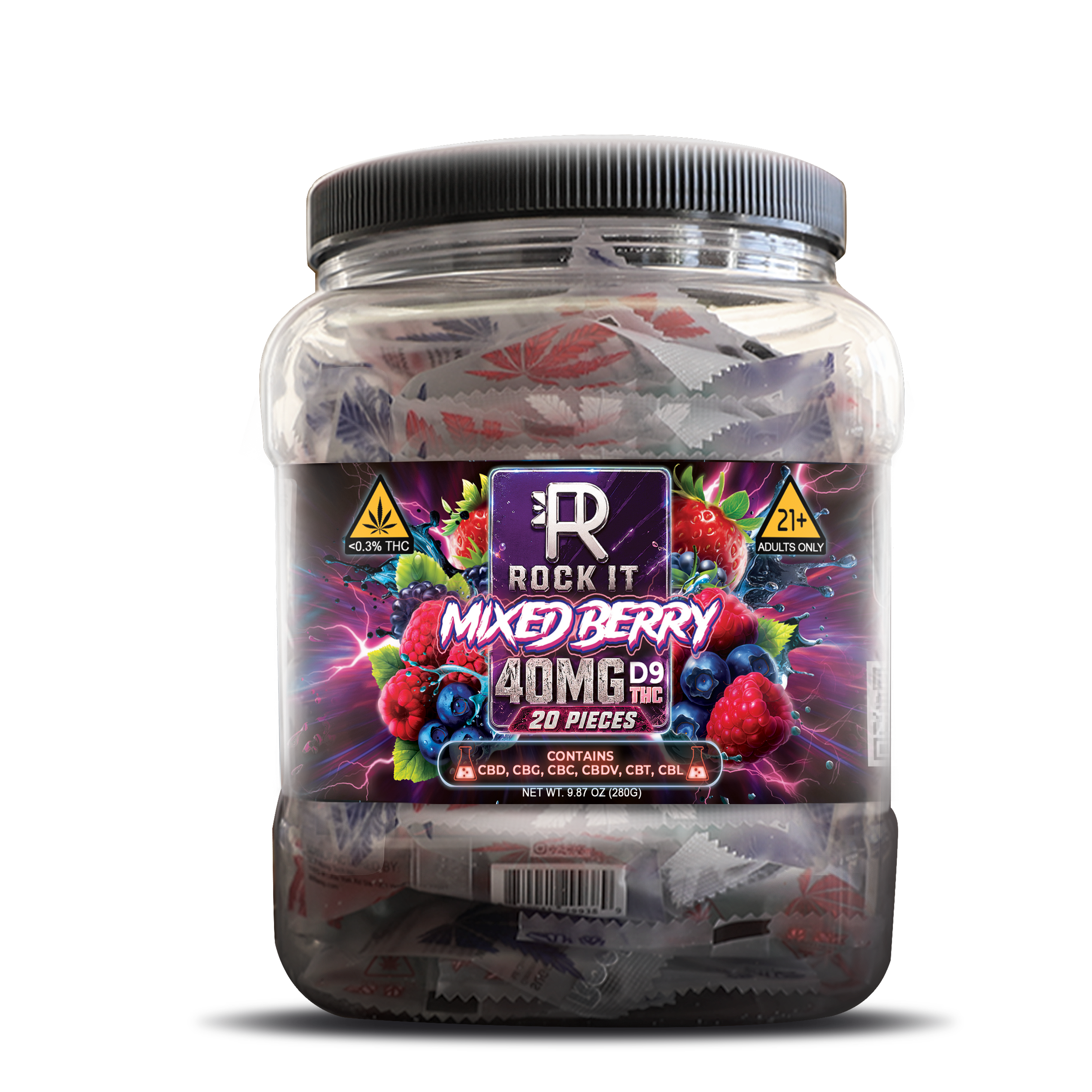 40MG Mixed Berry Delta 9 (20 Count) (Copy)
