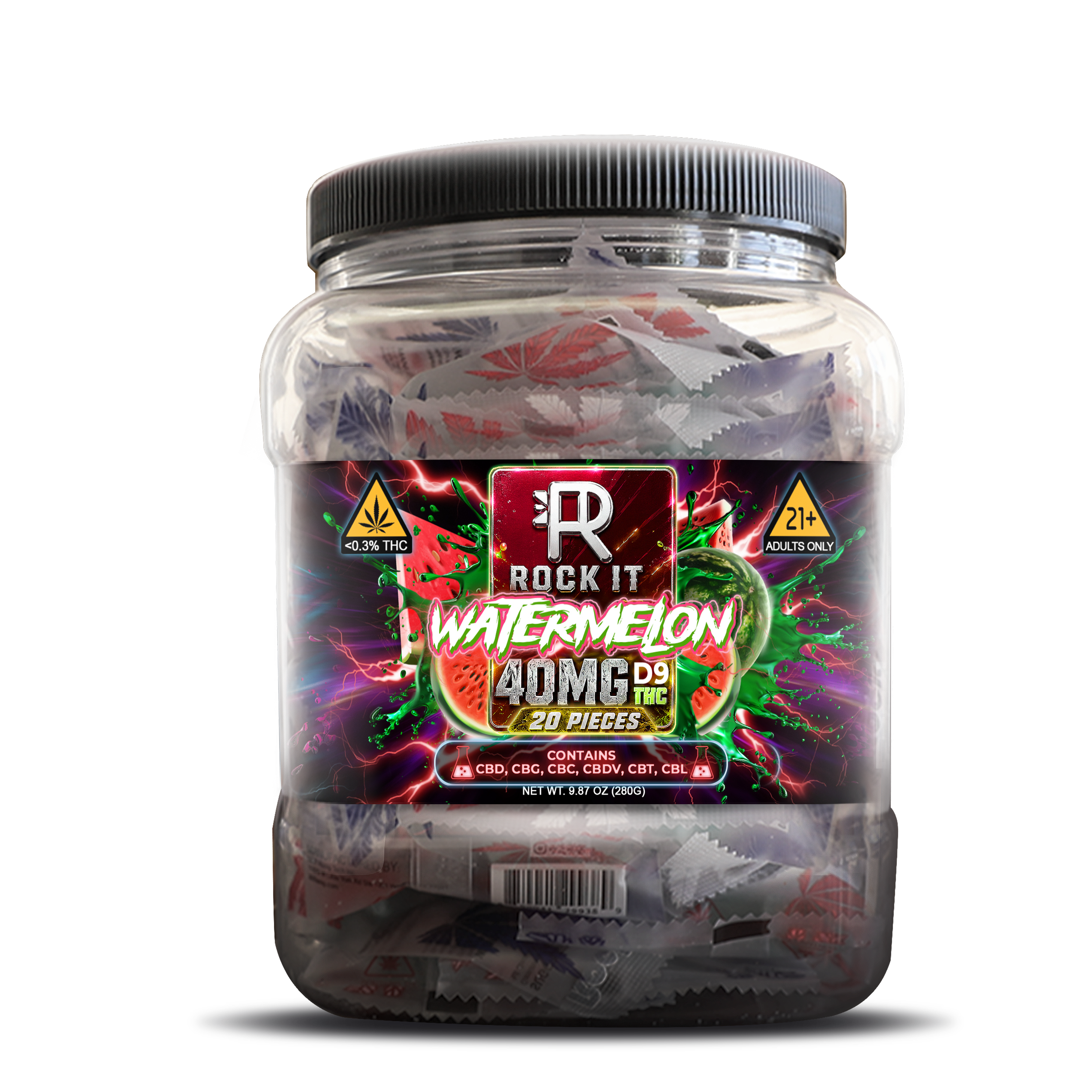 40MG Watermelon Delta 9 (20 Count)