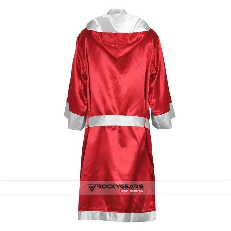 Red White Boxing Robe