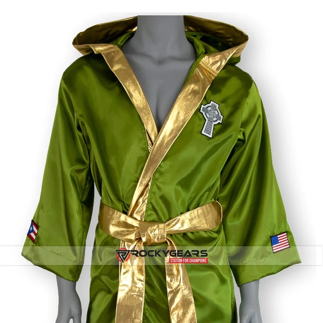 Green Gold Boxing Robe