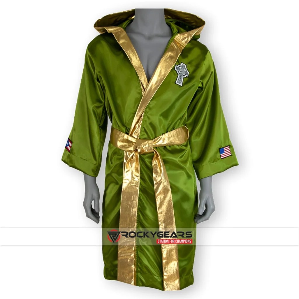 Green Gold Boxing Robe
