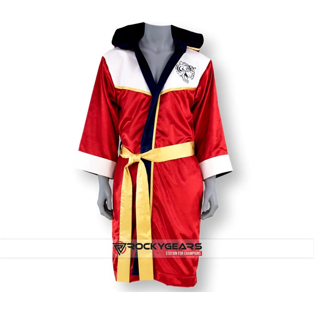 Red White Boxing Robe