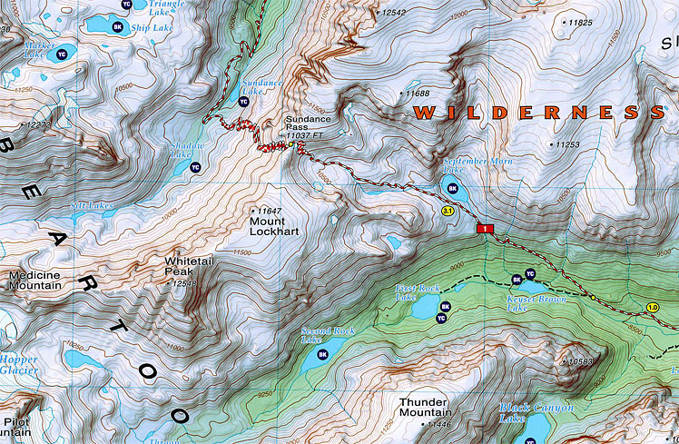 Beartooth Mountains Map Absaroka Beartooth Wilderness Brtooth Map 