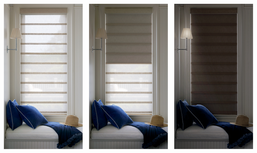 Light filtering & room darkening: dual functioning shades