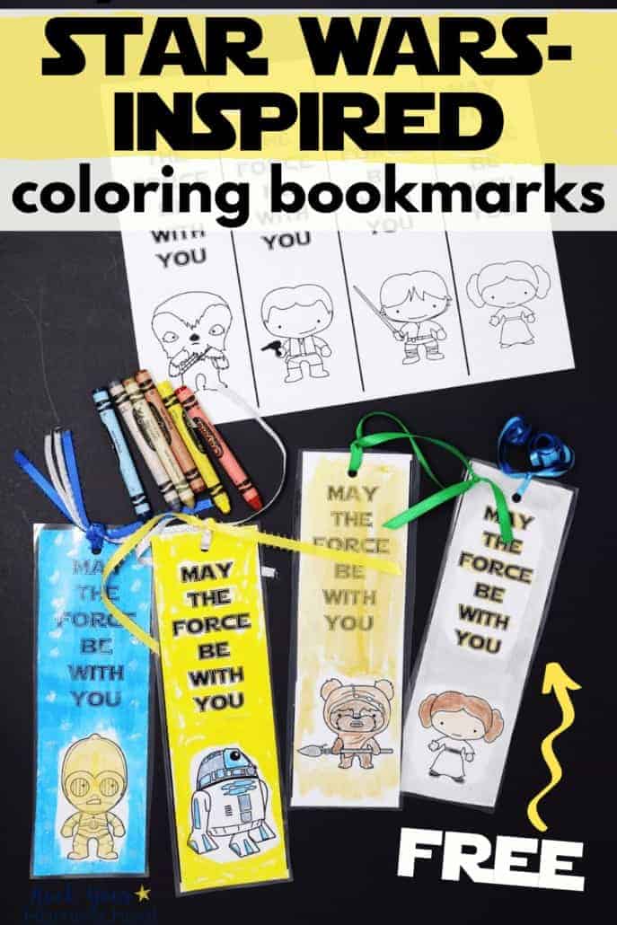 free star wars inspired coloring bookmarks for kids rock your homeschool