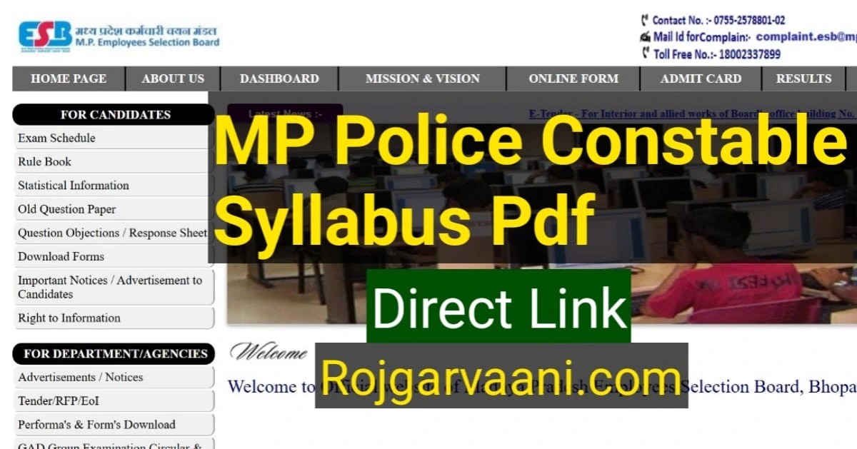 Read more about the article MP Police Constable Syllabus 2025 PDF Download – Latest Exam Pattern & Topics