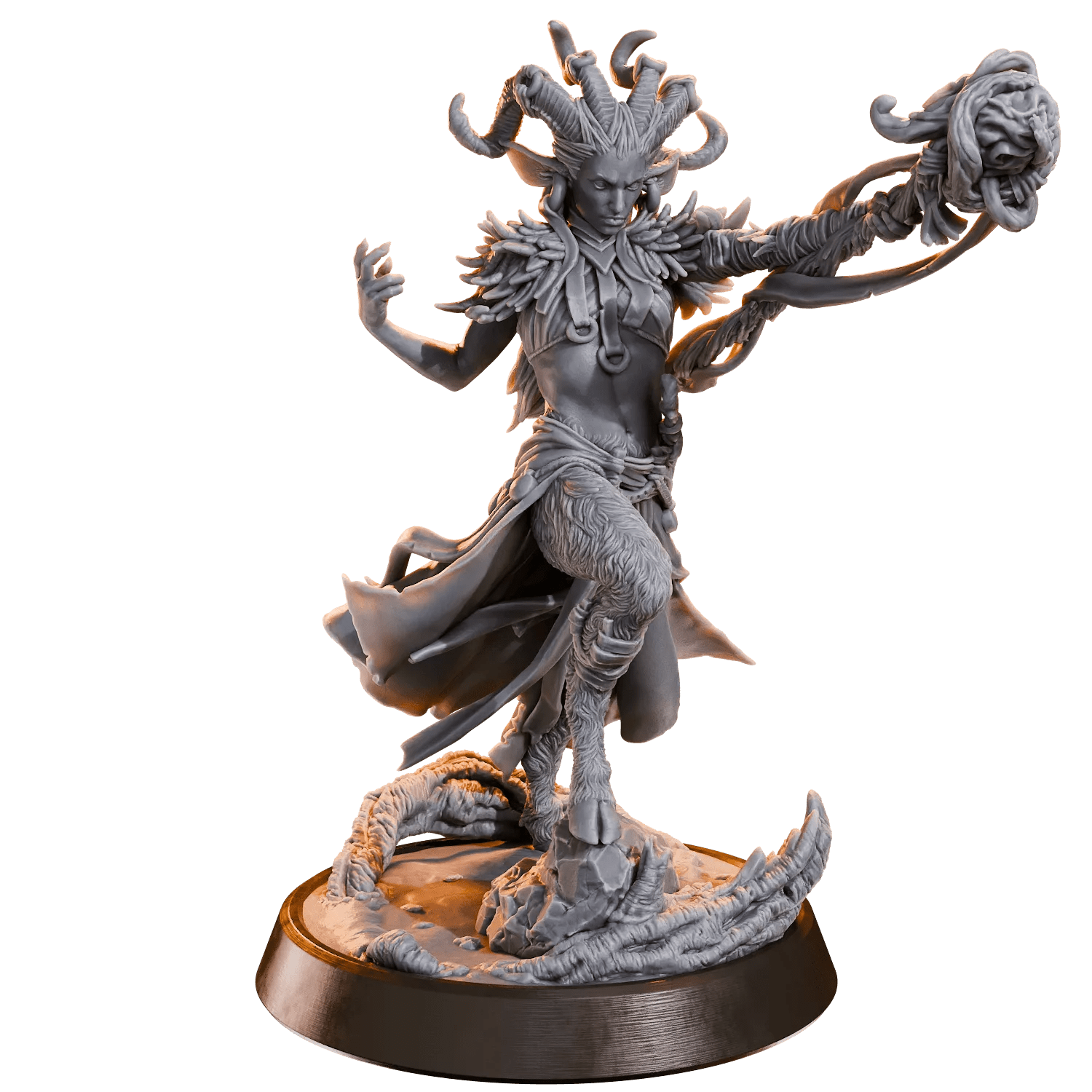 Elandra Copperhoof - Female Druid Satyr