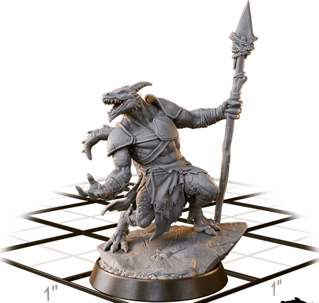 Kobold Spear Warrior - Dreadscale Clan Set