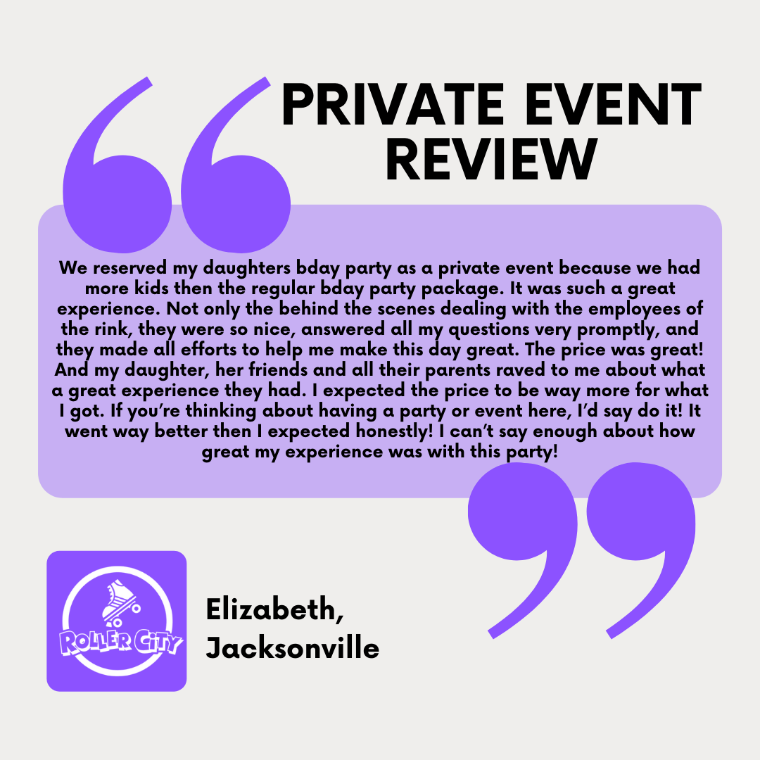 Private Events Roller City of Jacksonville