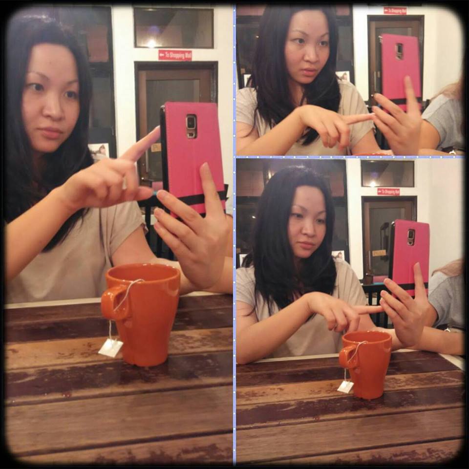 My niece caught me taking selfie