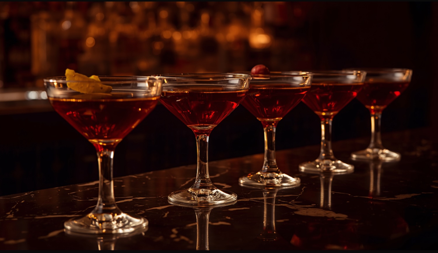 How to Design a Cocktail Menu That Sells four glasses