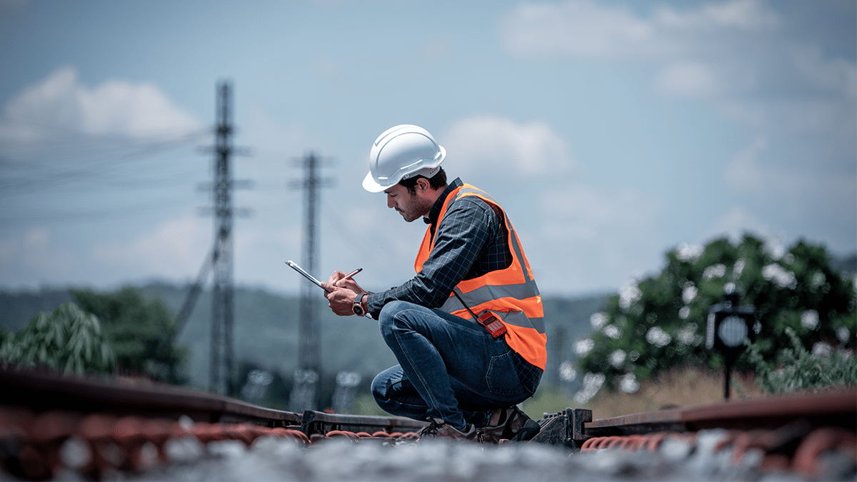 working on railroads