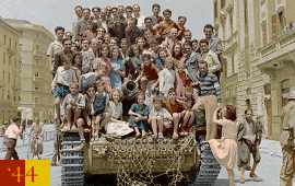 Romans on Abandoned Tank