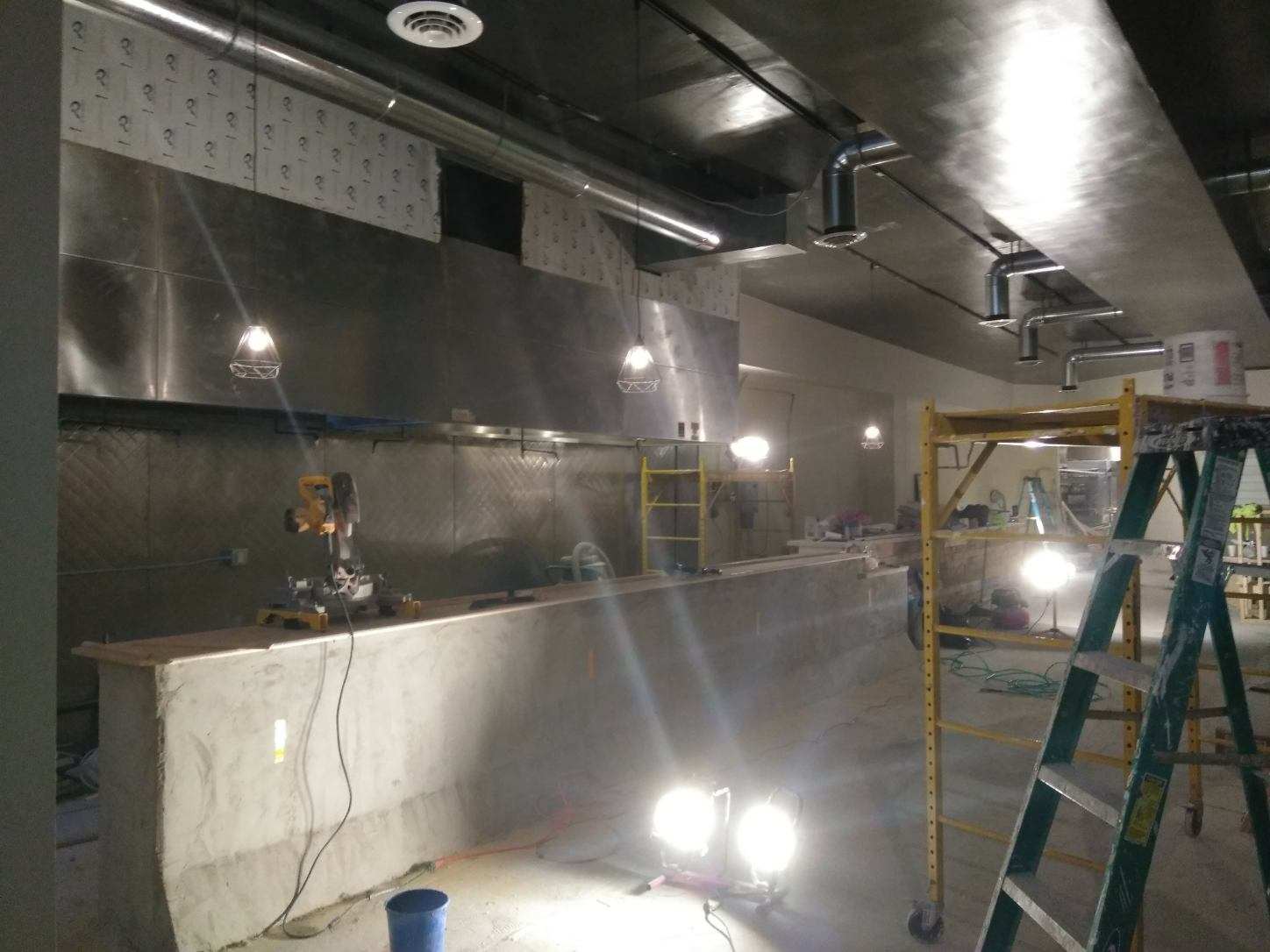 Remodeling work in downtown pittsburgh