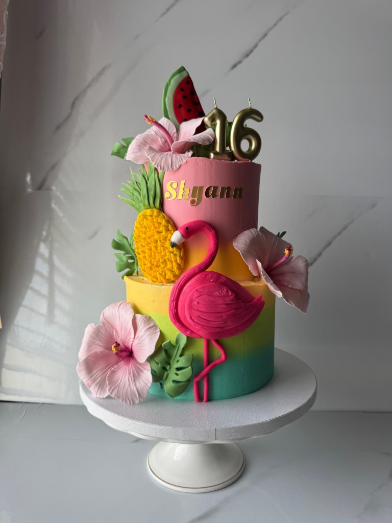Tropical Birthday Cake