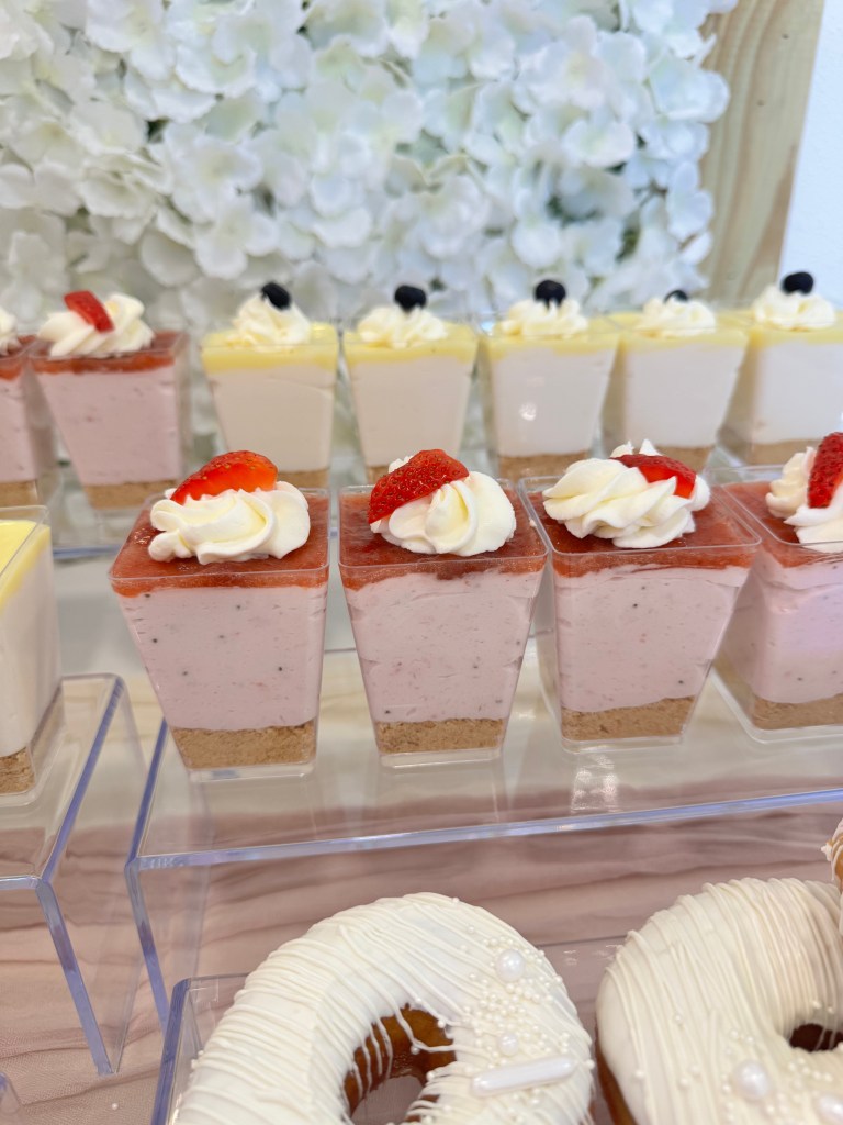 Cheesecake Shooters Wedding Dessert table