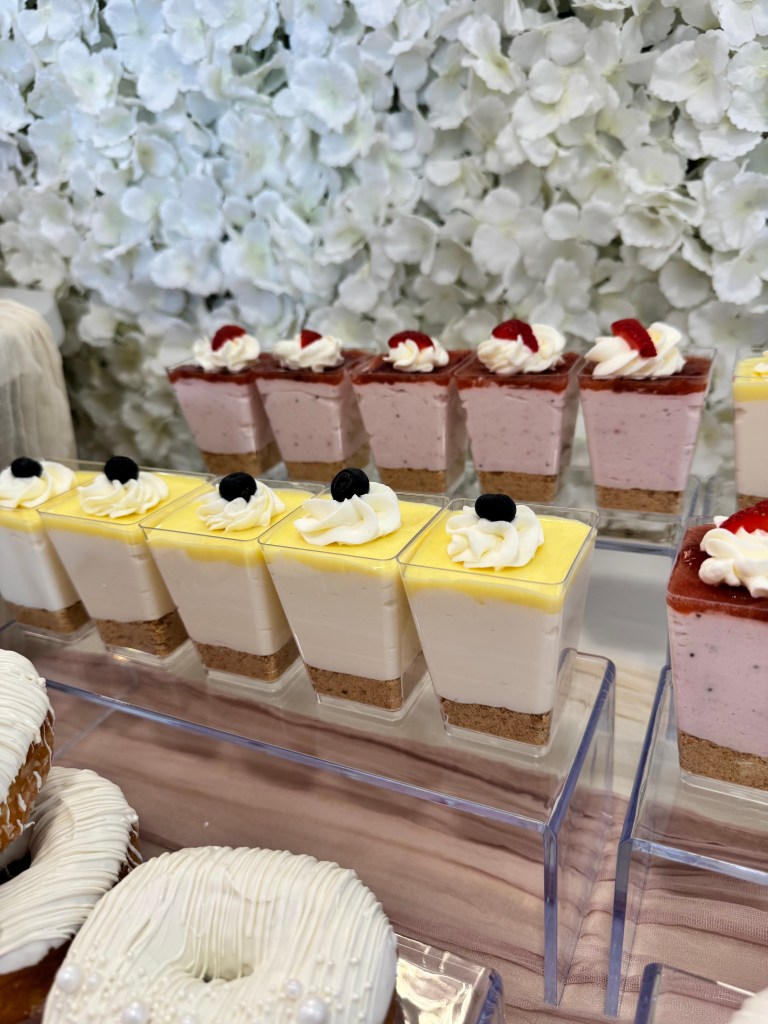 Cheesecake Shooters Wedding Dessert table