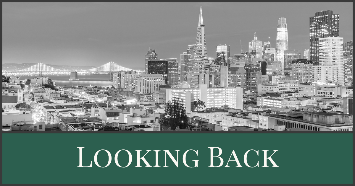San Francisco skyline with Bay Bridge - reflecting on the past several years