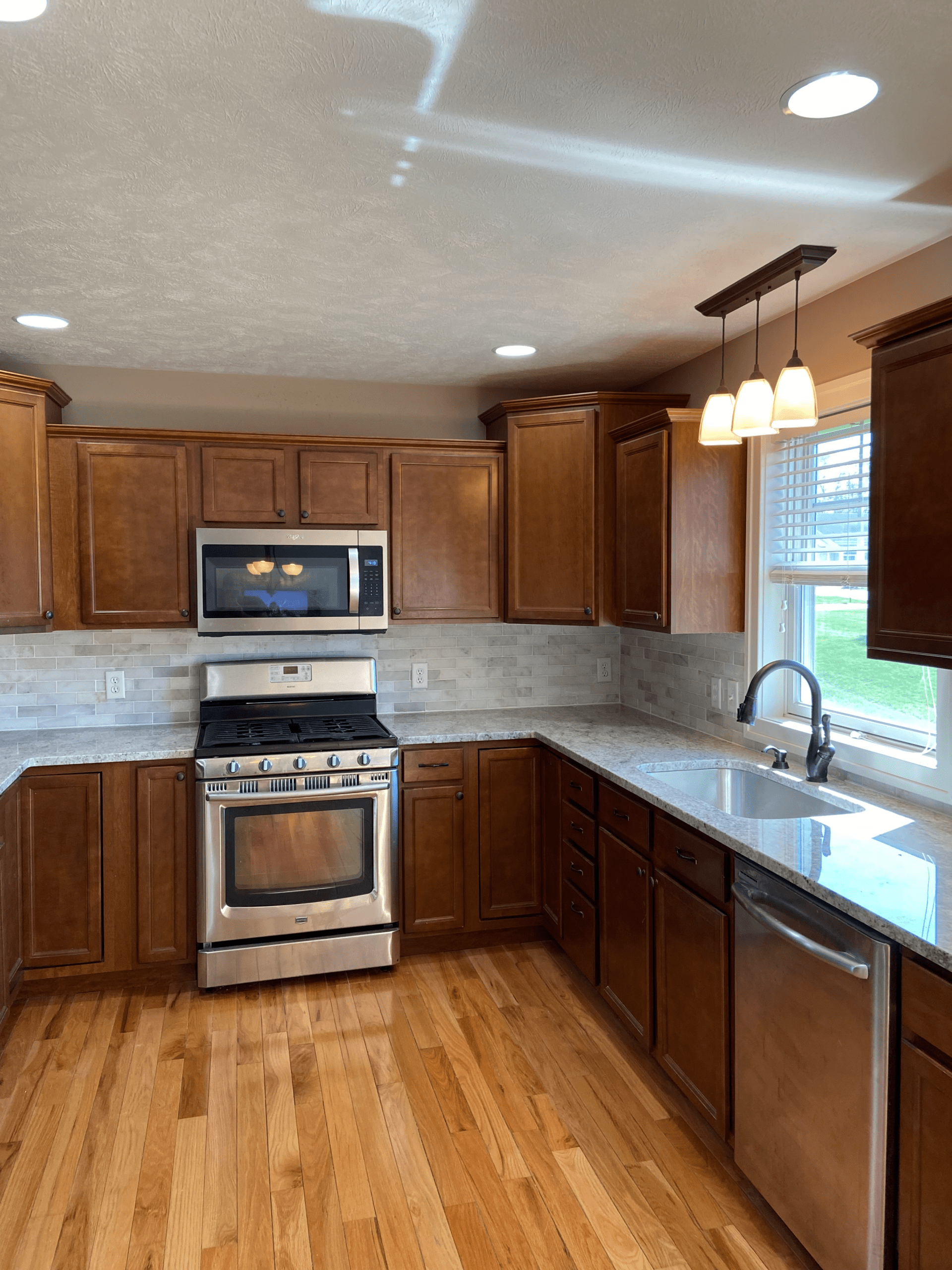 Fresh stone tile in a kitchen