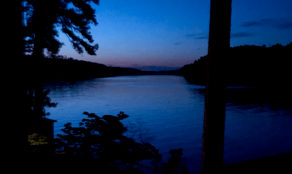 Sunset Blue over Lake Mitchell, Alabama