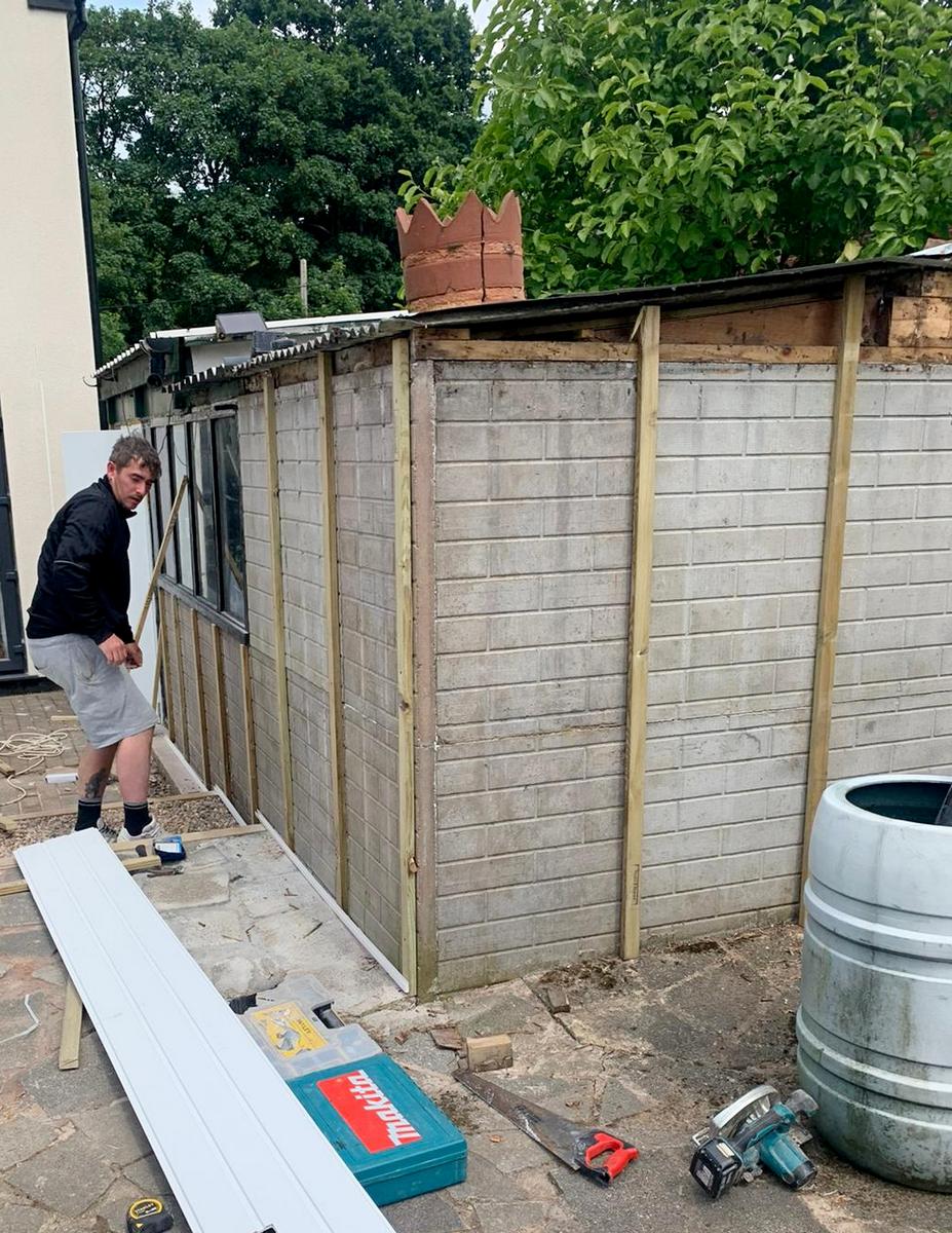 Garage roofing and panelling
