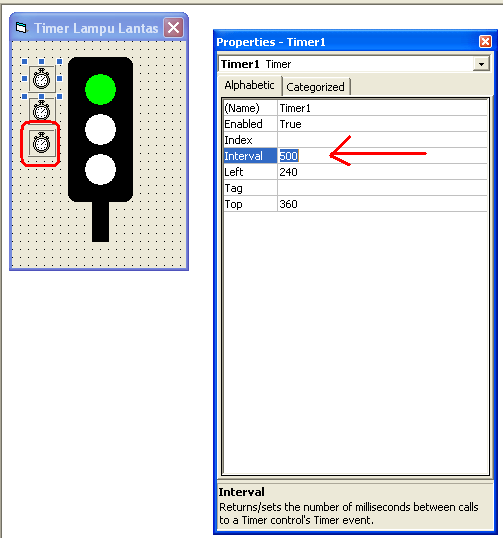 One solution to the above is by designing a traffic light controller using a computer program visual basic 6.0 with the time of lights can be changed at any . Produk Inovatif Simulasi Lampu Lalu Lintas Dengan Timer Pada Visual Basic 6