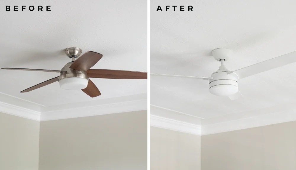 Ceiling Fan Before & After Room For Tuesday