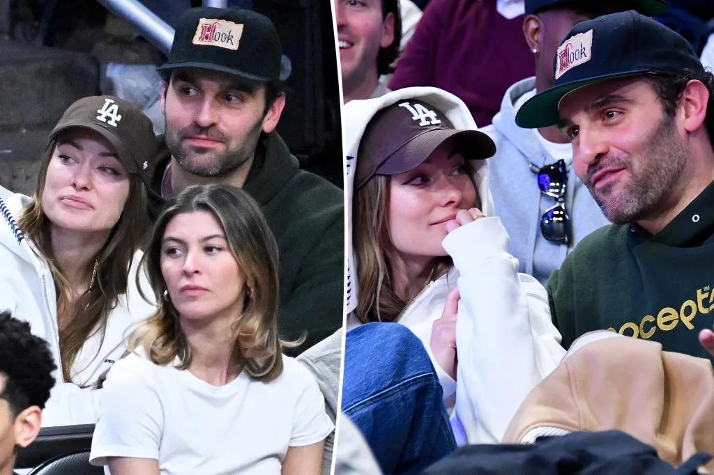 Olivia Wilde Shares a Sweet Moment with Dane DiLiegro at Lakers Game