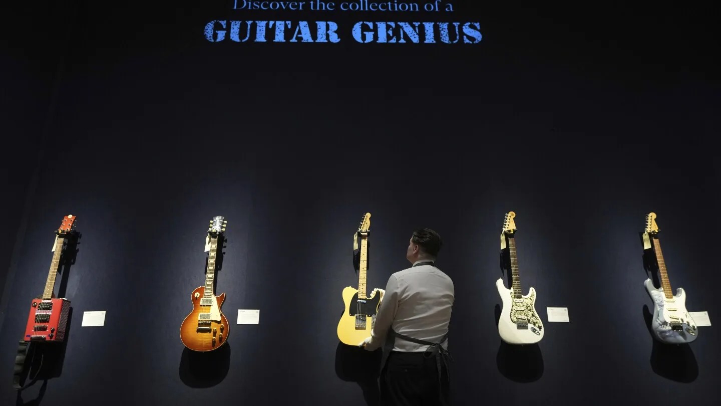 Rock Legend Jeff Beck's Guitars to Shine in London Exhibition Before Auction