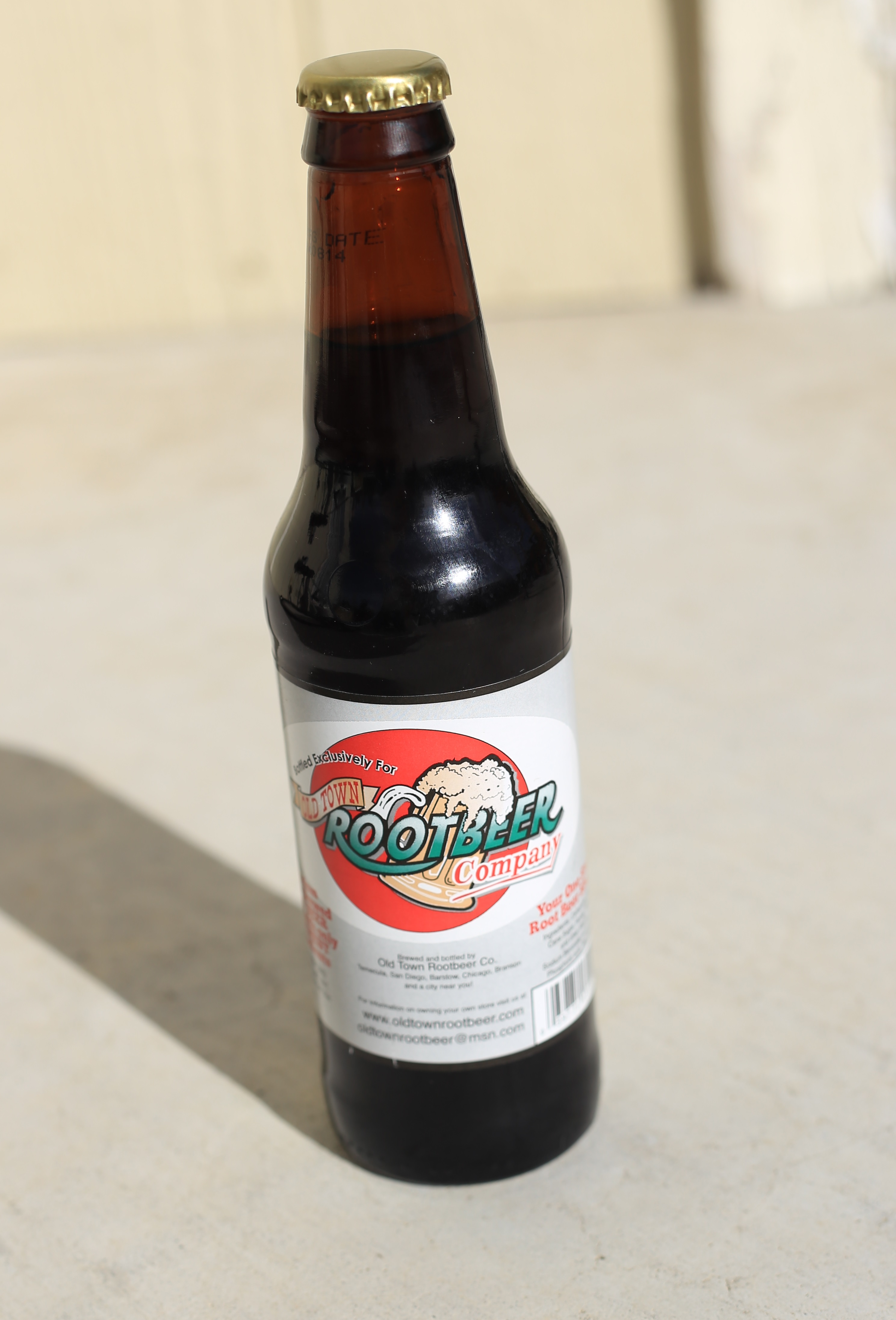 Old Town Rootbeer Company Root Beer Bottle