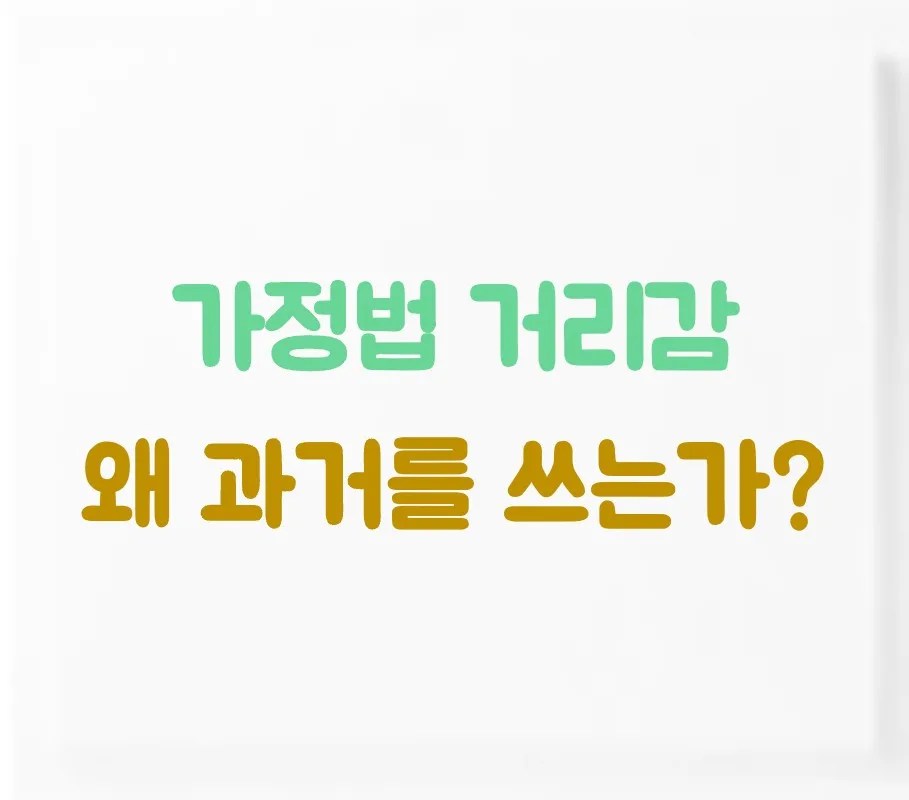 가정법 거리감