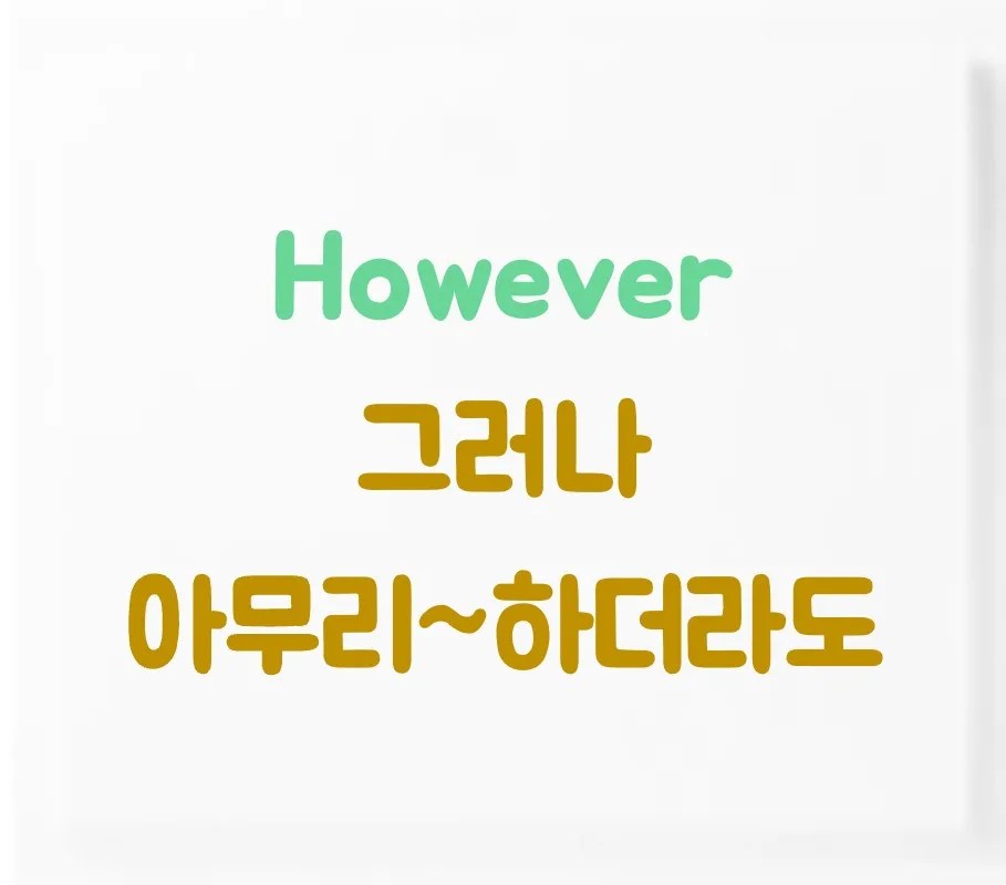 However 복합관계부사