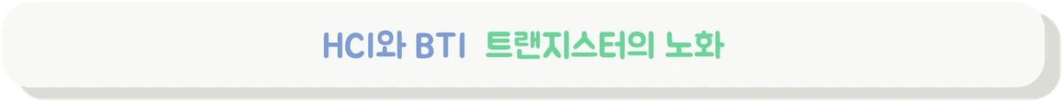HCI와 BTI로 트랜지스터가 열화되는 원리를 설명하는 배너