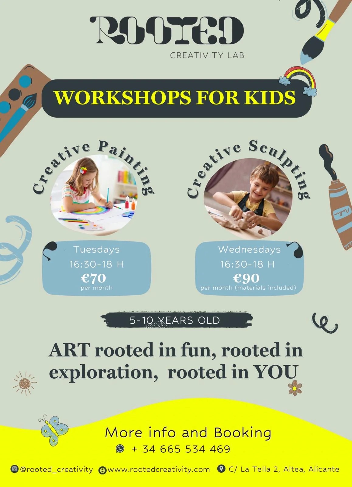 Workshops For Kids Rooted Creativity