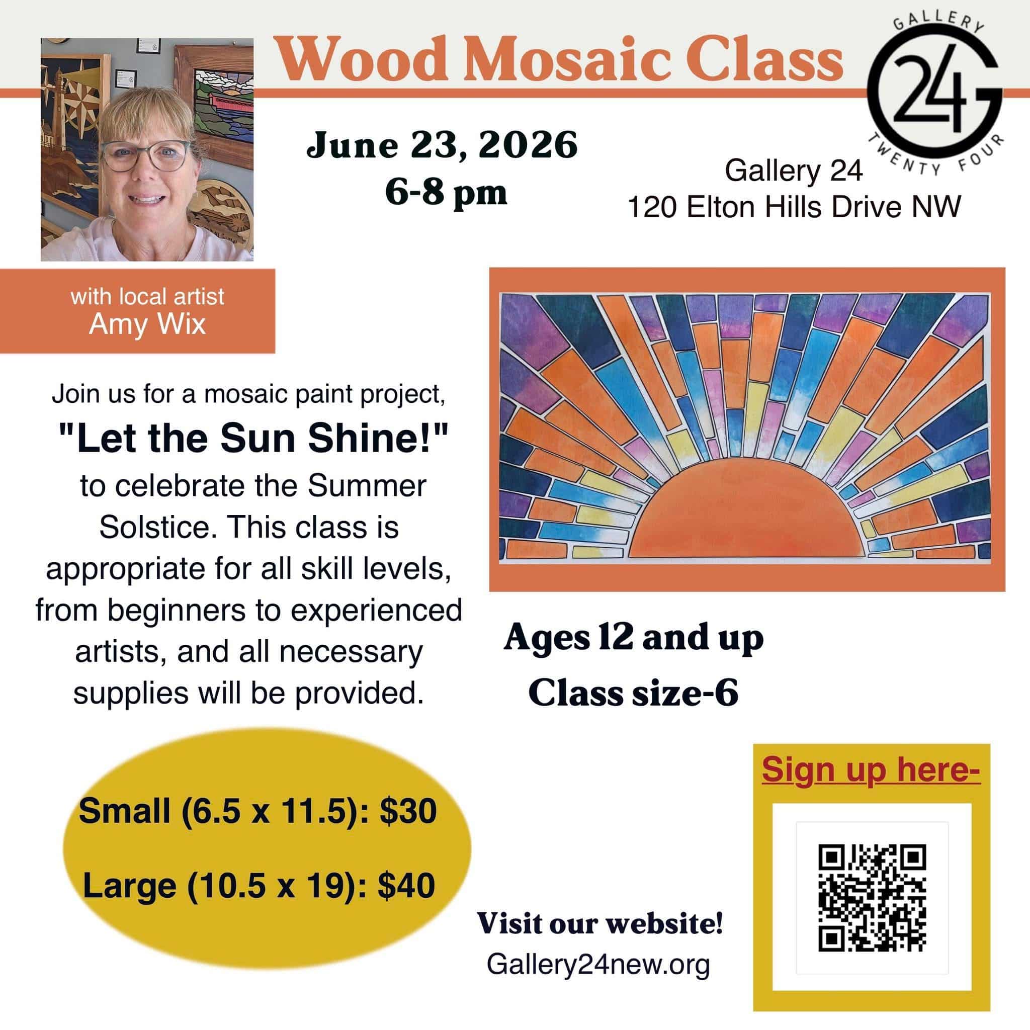 Wood Mosaic Class