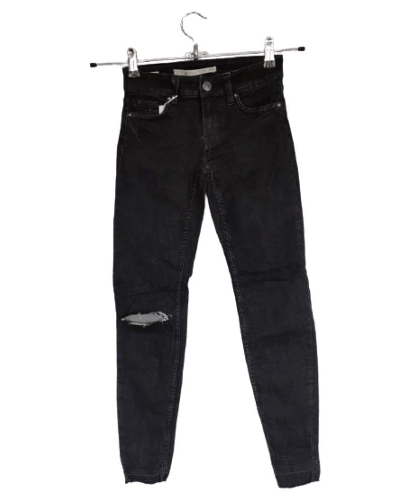Mujer Jeans wide leg 90´s rotos Negro | Jeans Bershka \u003c Esperando a  Christine