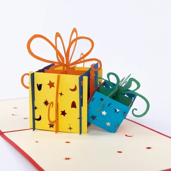 Gift boxes greeting card