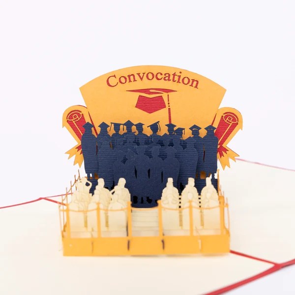 Graduation ceremony greeting card 