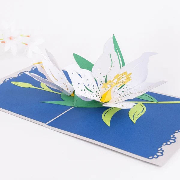 Lily white greeting card